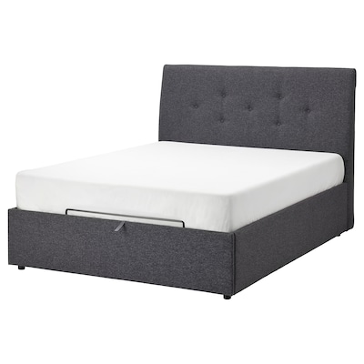 IDANAS奥斯曼床软垫,贡纳深灰色,标准的两倍