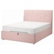 IDANAS奥斯曼床软垫,贡纳淡粉色,标准的两倍