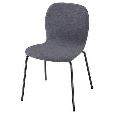 KARLPETTER椅子,贡纳中等灰色/ Sefast黑色