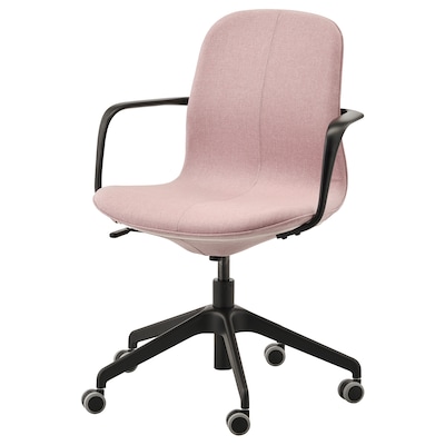 LANGFJALL会议椅扶手,贡纳光brown-pink /黑色