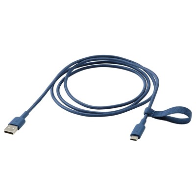 LILLHULT USB-A USB-C,蓝色,1.5米