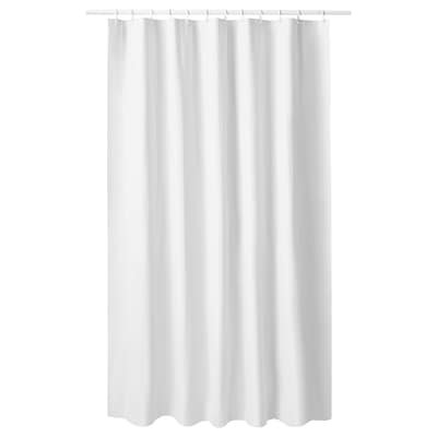 LUDDHAGTORN浴帘,白色,180 x180厘米