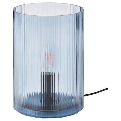 MIKROKLIN台灯、玻璃蓝色,22厘米