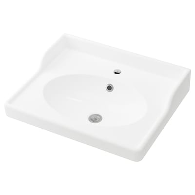 RATTVIKEN单一洗手盆,白色,62 x49x6厘米