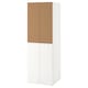 SMASTAD / PLATSA衣柜,白色软木/ 2衣服rails, x57x181 60厘米