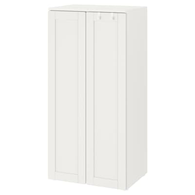 SMASTAD衣柜,白色/框架,x42x123 60厘米