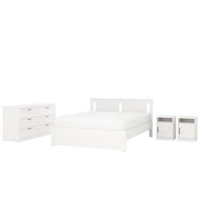 SONGESAND卧室家具,组4,白色,金标准