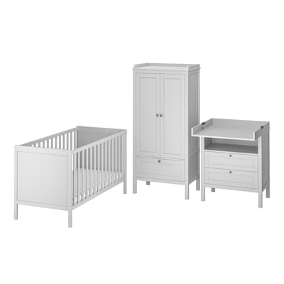 SUNDVIK三件套婴儿家具集,灰色,70 x140厘米