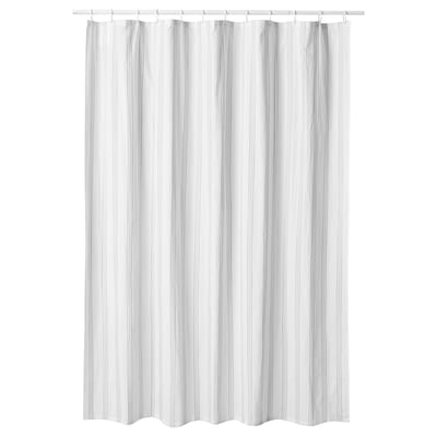 SVARTSTARR浴帘,白色/灰色,180 x180厘米