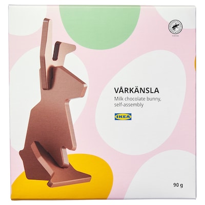 VARKANSLA牛奶巧克力兔子,自组装雨林联盟认证,90克