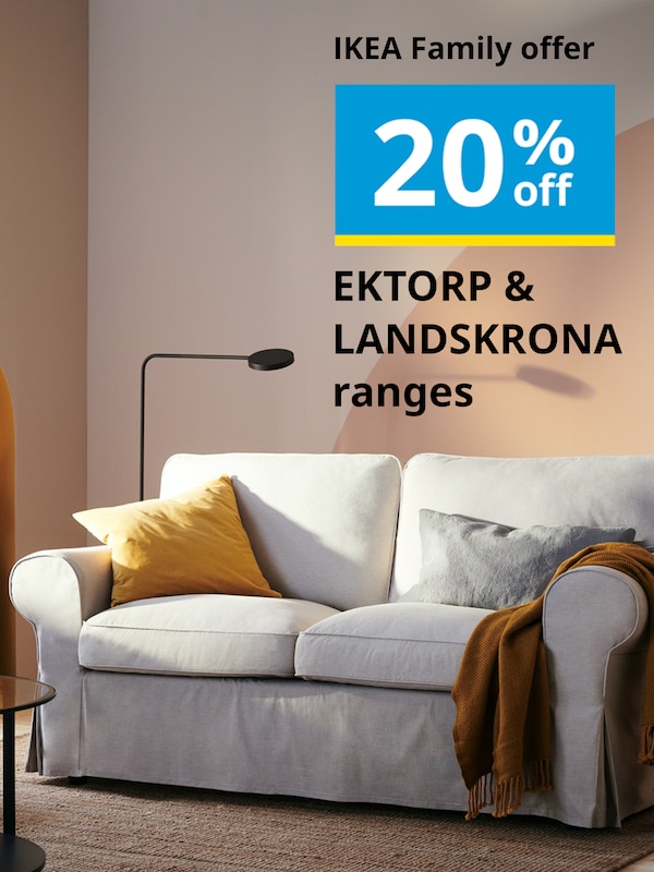 Landskrona和Ektorp Sofas 20％off