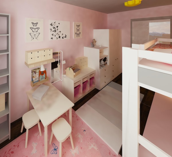 Kinderzimmer auf kleinem Raum
