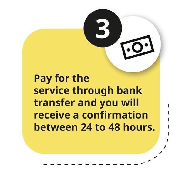 通过银行支付服务24至48小时之间传输和接收确认