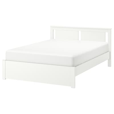 SONGESAND床框架,白色/ Luroy 160 x200型cm