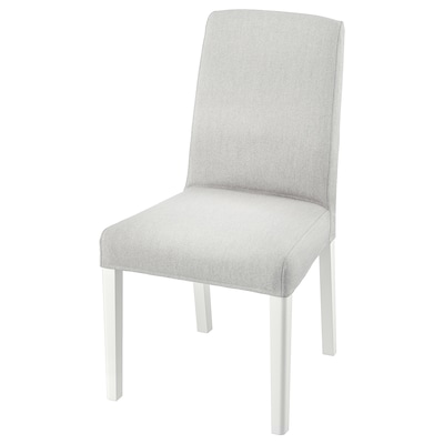 BERGMUND椅子,白色/ Orrsta浅灰色