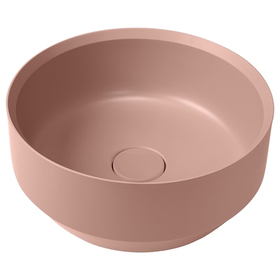 BESSLINGEN台面洗手盆,粉红色/马特,39厘米