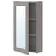ENHET镜柜1门,灰色/灰色框,x17x75 40厘米