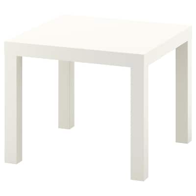 缺乏方桌上,白色,x55 55厘米
