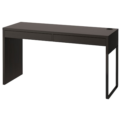 MICKE办公桌,黑褐色,142×50厘米