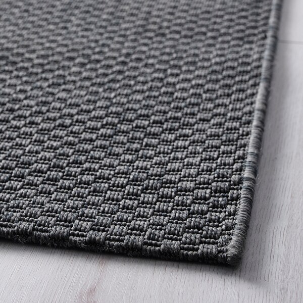 MORUM地毯flatwoven /户外,深灰色,160 x230厘米