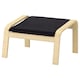 POANG脚凳、桦木单板/ Knisa黑色