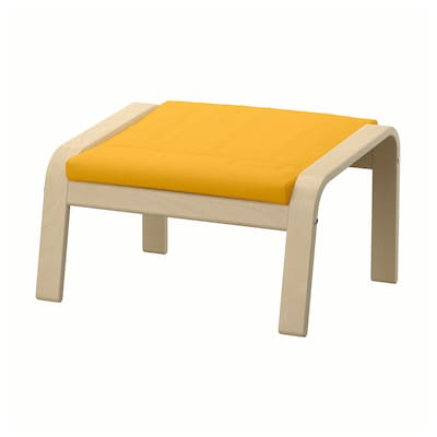 POANG脚凳、桦木单板/ Skiftebo黄色