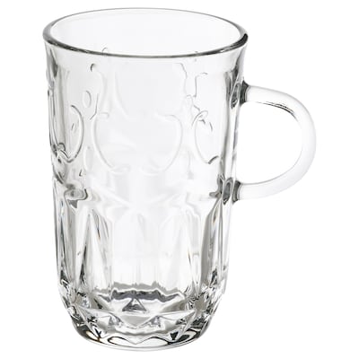 SALLSKAPLIG杯子,透明玻璃/图案,22 cl