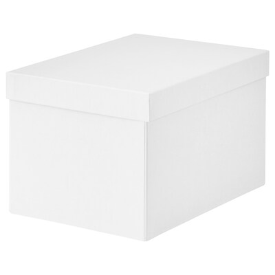 TJENA存储箱盖,白色,x25x15 18厘米