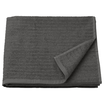 VAGSJON浴巾,深灰色,70 x140厘米