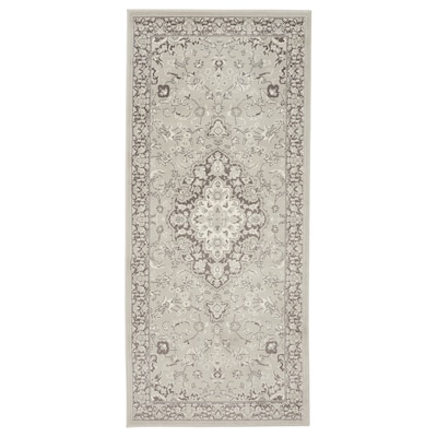 VEDBAK地毯、低桩,浅灰色80 x180厘米