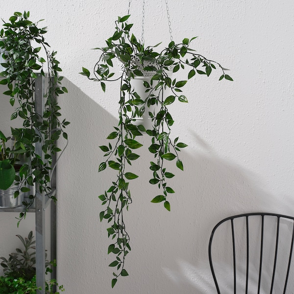 FEJKA人工盆栽植物,在/户外/挂,9厘米