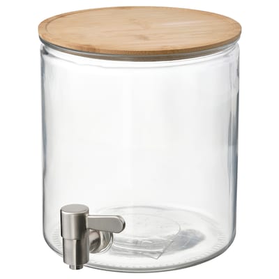 亚博平台信誉怎么样宜家365 +罐自来水、竹/透明玻璃,4 l
