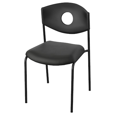 STOLJAN会议椅,黑色/黑色