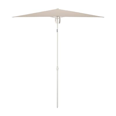 TVETO阳伞,倾斜/ grey-beige白色180 x145厘米