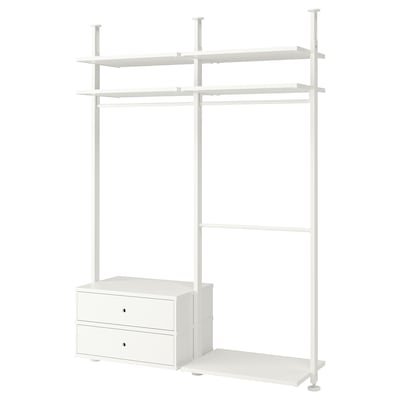 ELVARLI衣柜组合,白色,175 x51x222 - 350厘米