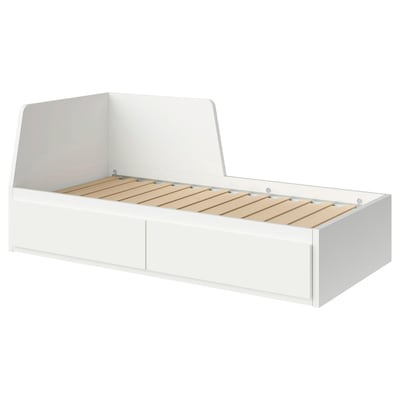 FLEKKE床框架2的抽屉,白色,80 x200型cm
