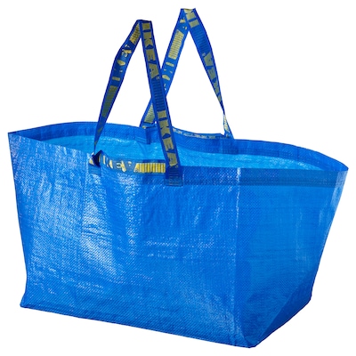 FRAKTA手提袋,大,蓝色,55 x37x35厘米/ 71 l