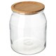 亚博平台信誉怎么样宜家365 +罐盖、玻璃/竹,3.3 l