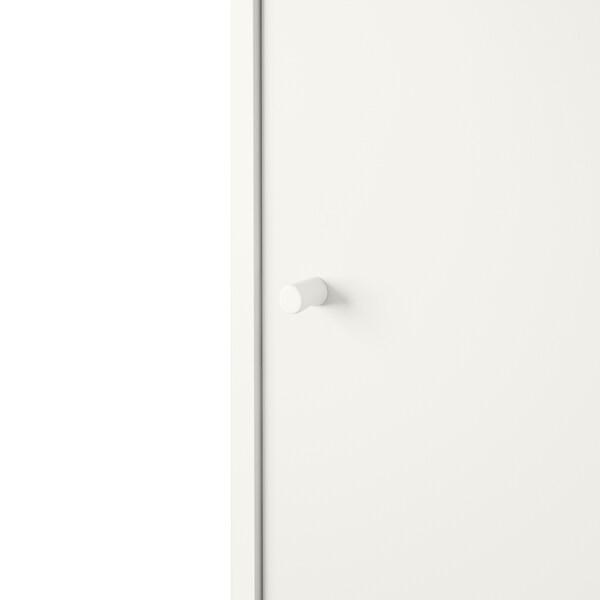KLEPPSTAD衣柜与滑动门,白色,117 x176厘米