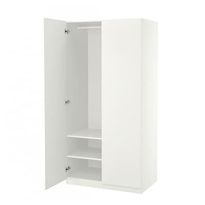 罗马/ FORSAND衣柜,白色/白色,100 x60x201厘米