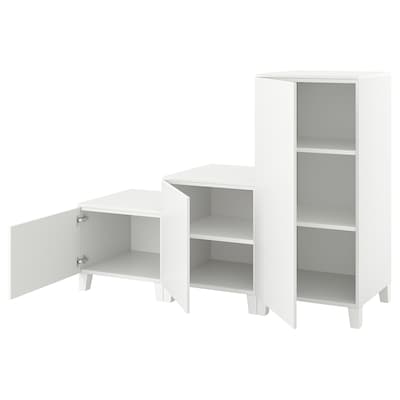 PLATSA与3门衣柜,白色/ Fonnes白色180 x57x133厘米