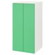SMASTAD / PLATSA衣柜,白绿/ 3架子,x57x123 60厘米