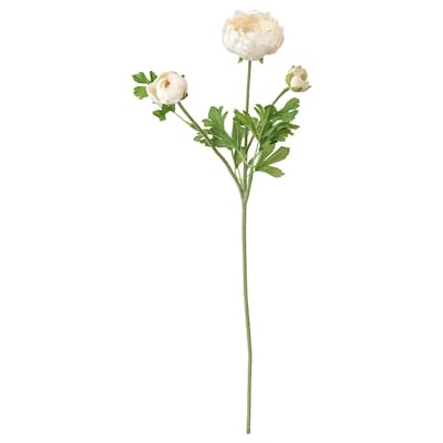 SMYCKA人造花、毛茛属植物/白色,52厘米