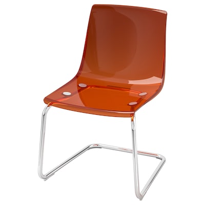 托拜厄斯椅子,棕色/红色/镀铬