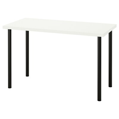 LAGKAPTEN /阿桌子,白色/黑色,120 x60厘米