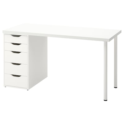 LAGKAPTEN /亚历克斯的桌子,白色,x60 140厘米