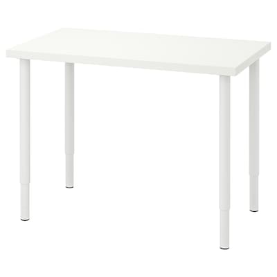 LINNMON /玻桌子,白色,x60 100厘米