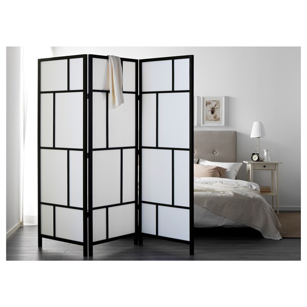 RISOR房间隔板,白色/黑色,216 x185厘米