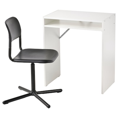 TORALD / SMALLEN桌椅,白色/黑色