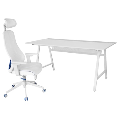 UTESPELARE / MATCHSPEL游戏桌椅,浅灰色/白色